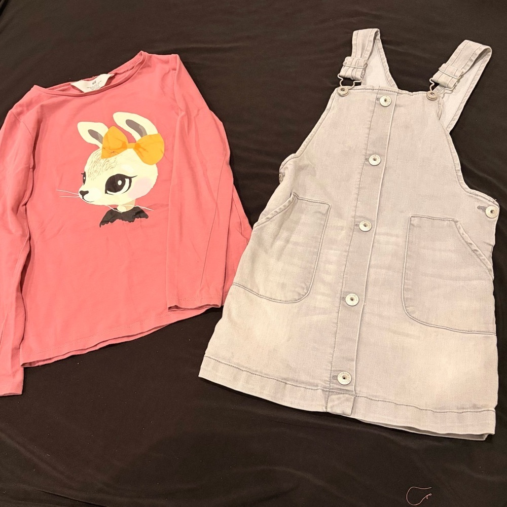 OshKosh B'gosh Pink and Gray Kids Matching Set